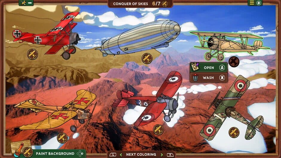 Red Wings: Coloring Planes screenshot 3