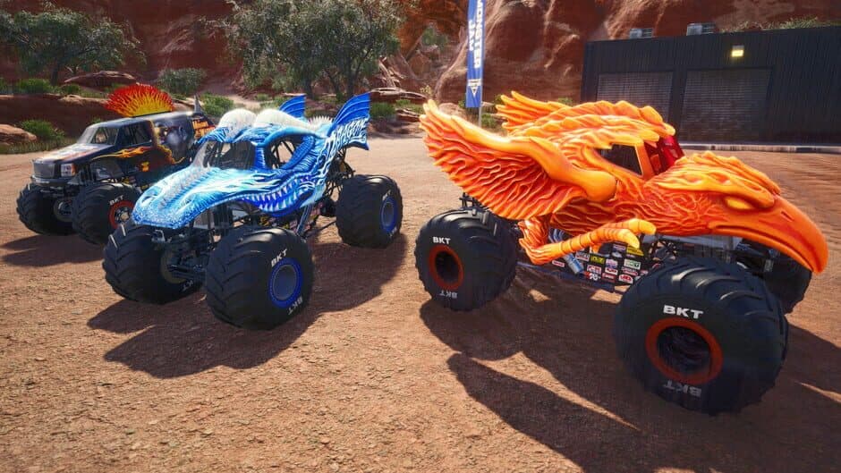 Monster Jam Steel Titans: Fire & Ice Truck Bundle screenshot 1