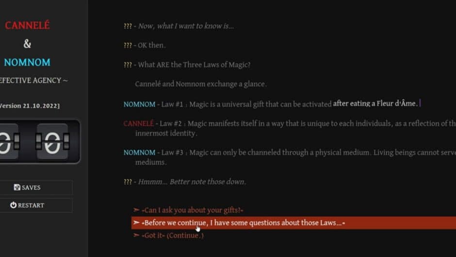 Cannelé & Nomnom: Defective Agency screenshot 1