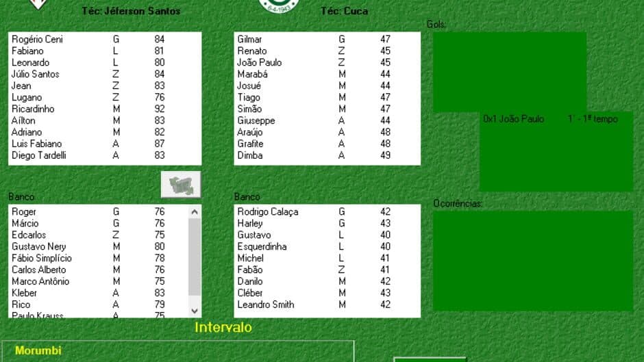 BrasFoot 2003 screenshot 2