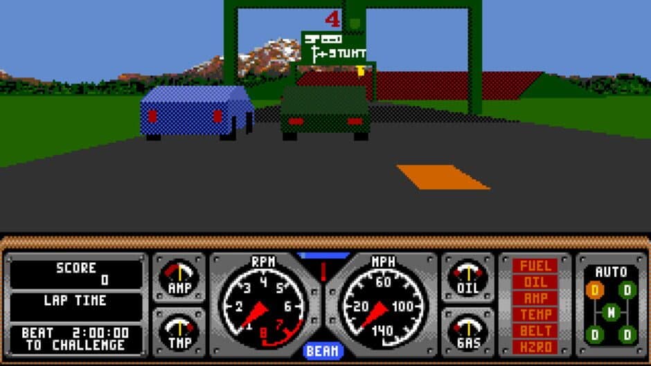 Hard Drivin' screenshot 2