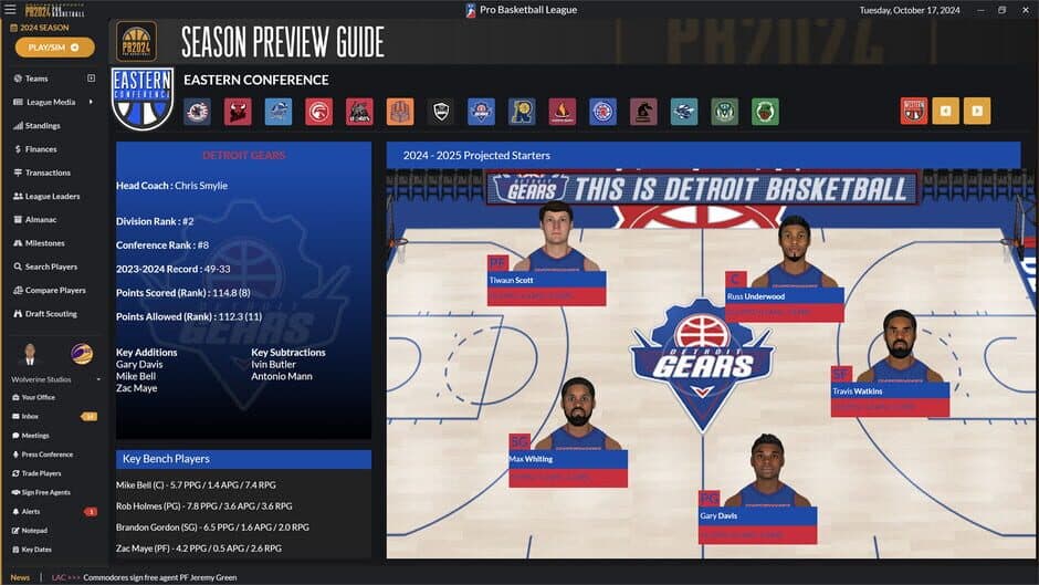 Draft Day Sports: Pro Basketball 2024 screenshot 3