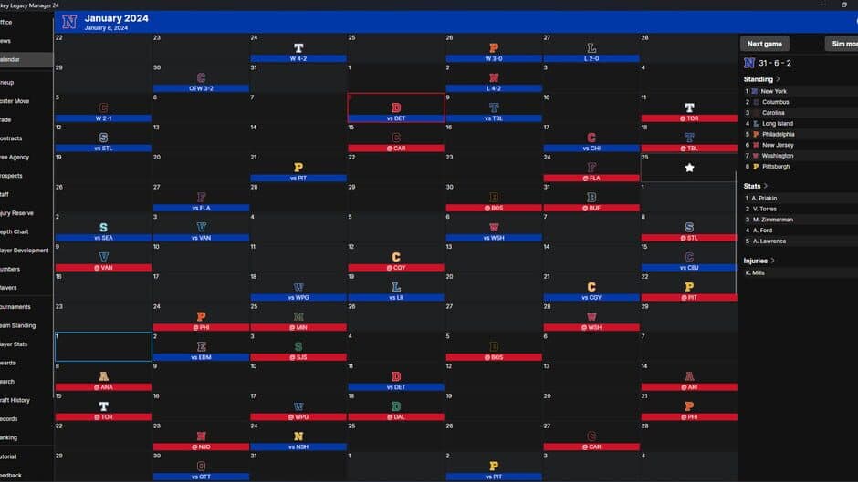 Hockey Legacy Manager 24 screenshot 1