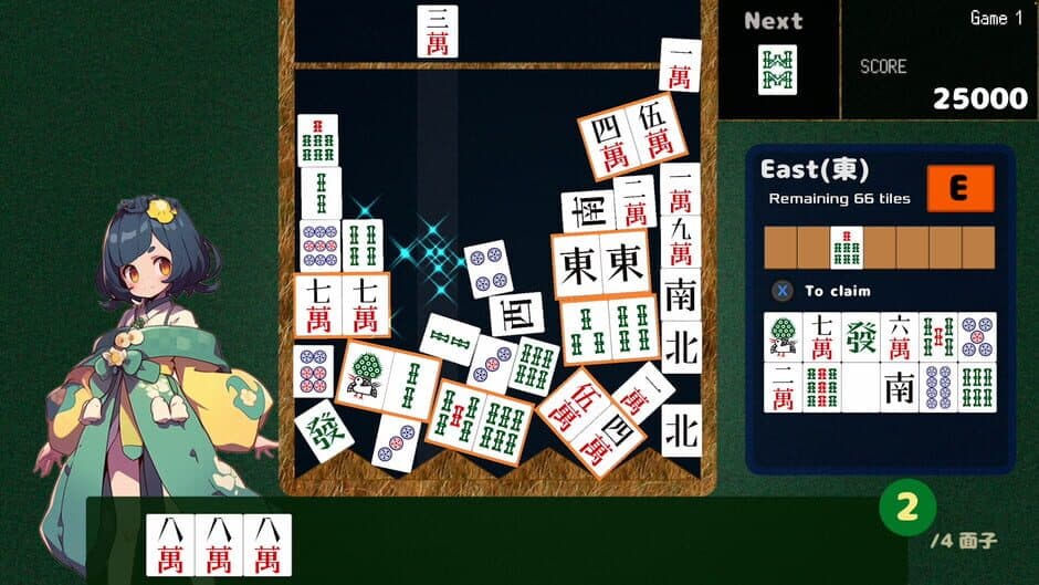 Drop Mahjong Tiles screenshot 1