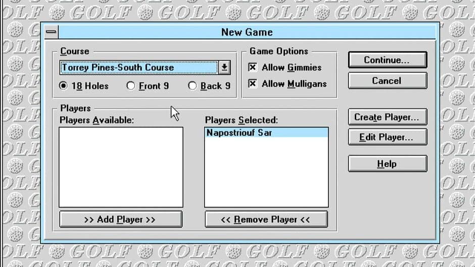 Microsoft Golf screenshot 2