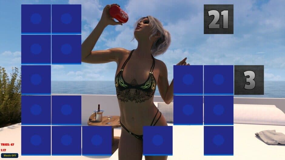 Sexy Memory Puzzle: Pool Girls screenshot 2