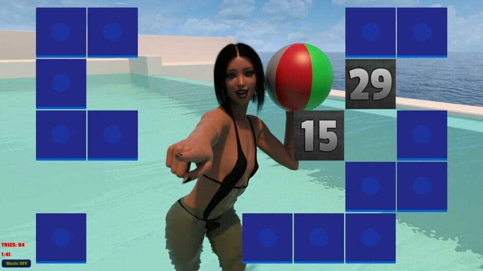 Sexy Memory Puzzle: Pool Girls screenshot 3