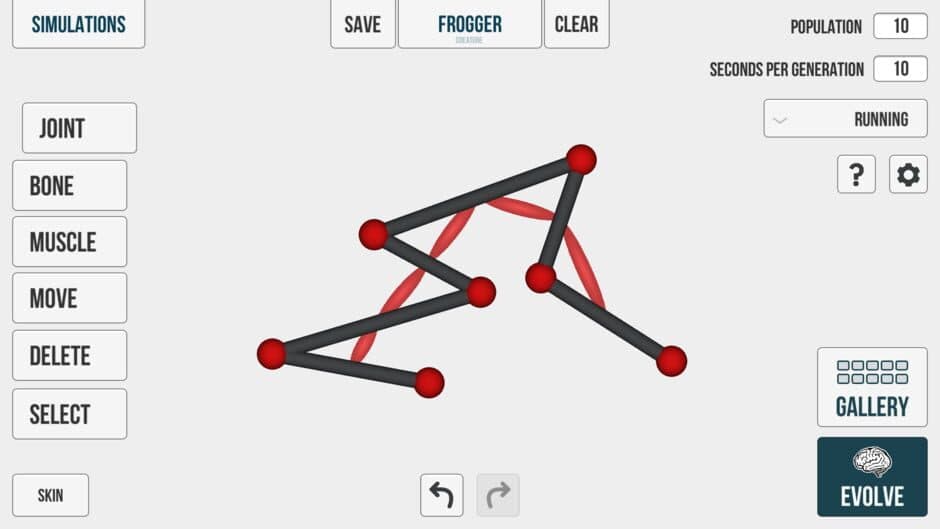 Evolution screenshot 2