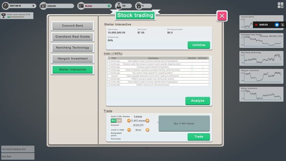 Individual Investor Tycoon II screenshot 3