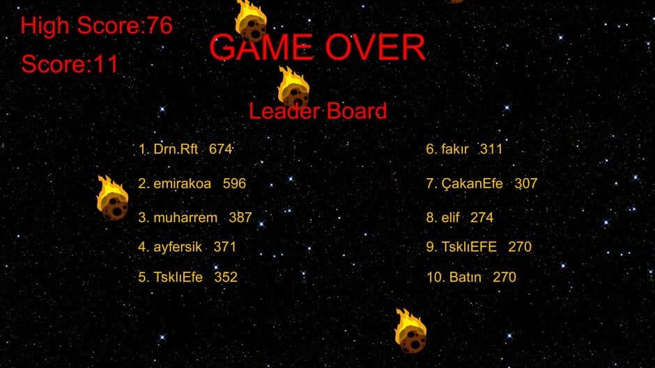 Meteor Shower screenshot 3