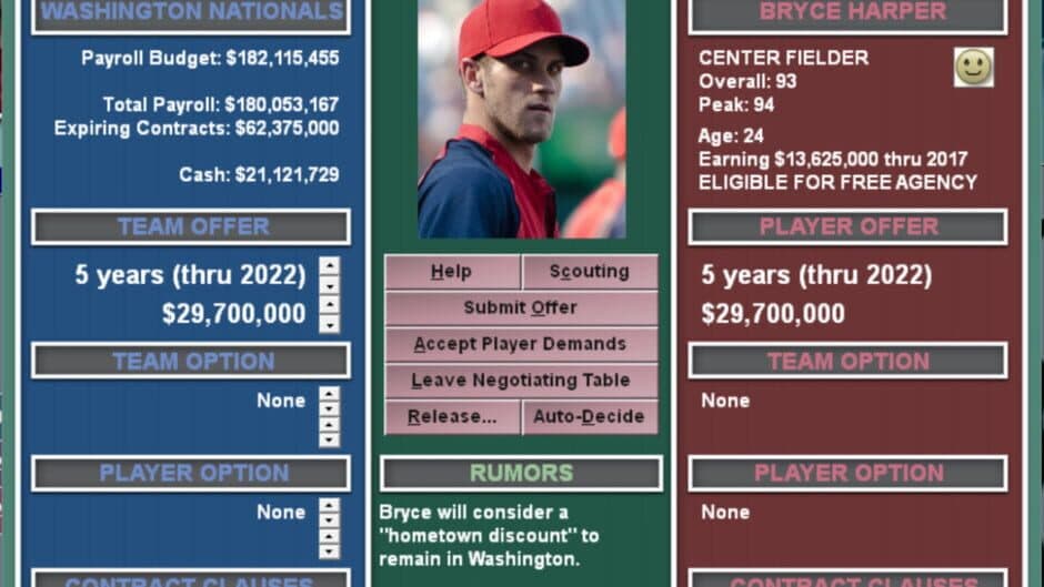 Baseball Mogul 2017 screenshot 2